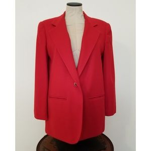 VTG Red Wool Blazer